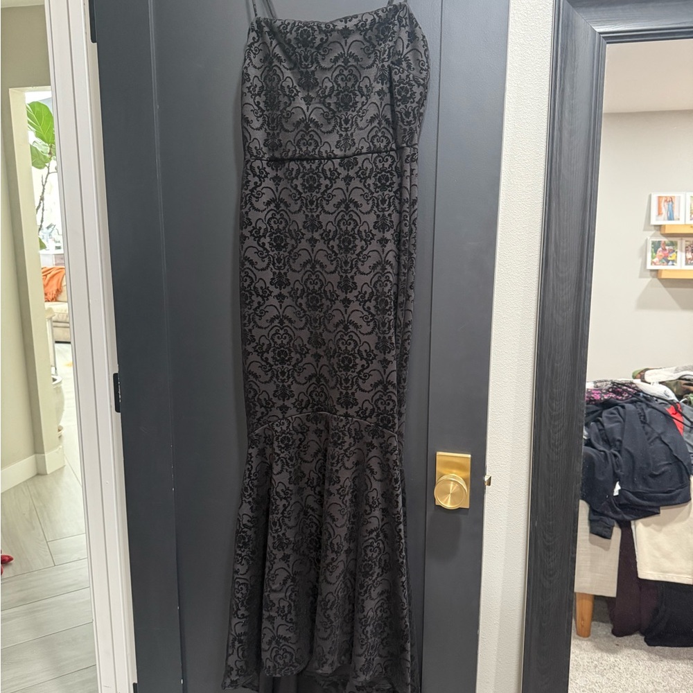 Elegant Black Strapless Dress